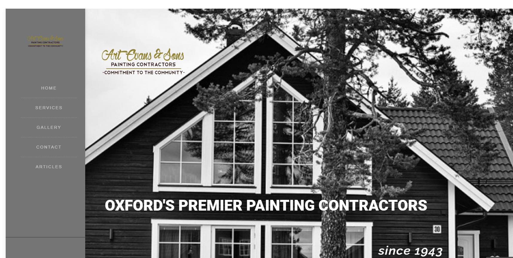 art evans & sons painters websitee