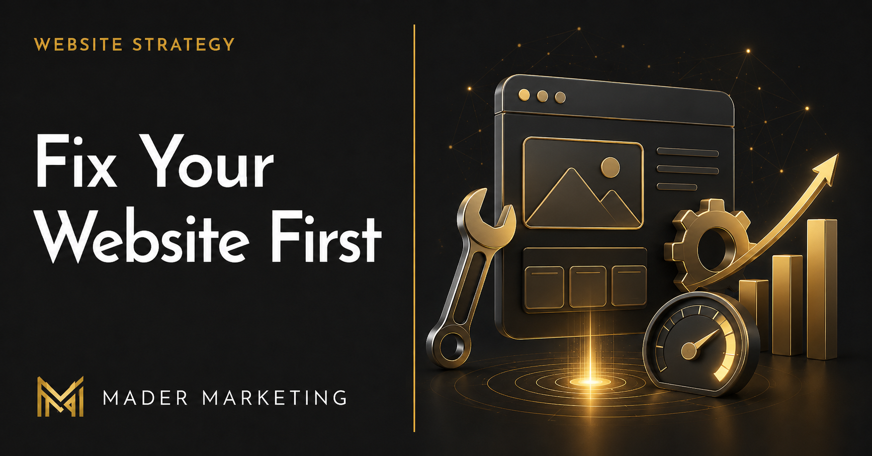 Fix your website first.